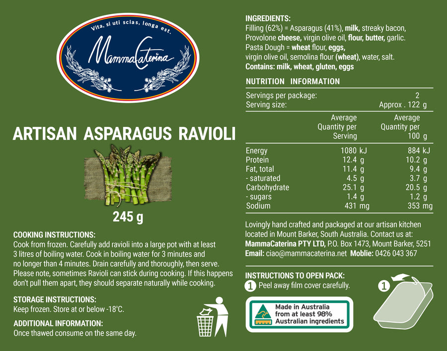 Asparagus Ravioli (245g)